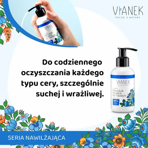 VIANEK Nawilżająca emulsja myjąca do twarzy – zdjęcie 2