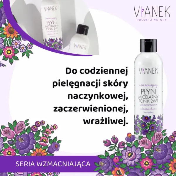 VIANEK Wzmacniający płyn micelarny i tonik 2w1 – zdjęcie 2