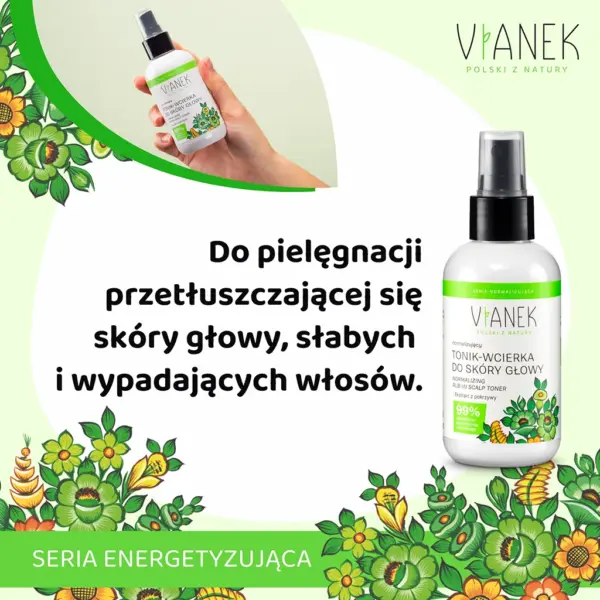 VIANEK Normalizujący tonik wcierka do skóry głowy – zdjęcie 2