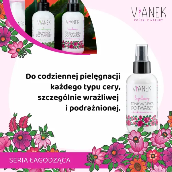 VIANEK Łagodzący tonik-mgiełka do twarzy – zdjęcie 2