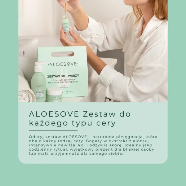ALOESOVE Zestaw do Pielęgnacji Twarzy dla każdego typu cery – zdjęcie 2