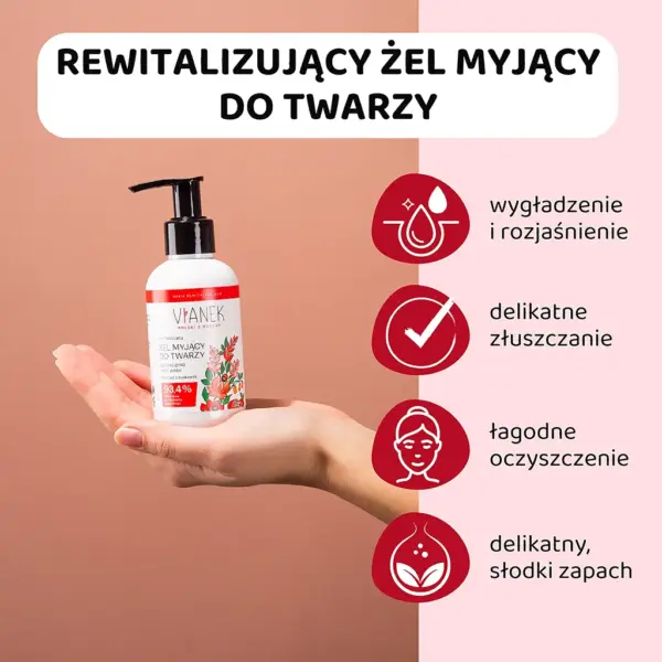 VIANEK Rewitalizujący żel myjący do twarzy – zdjęcie 2