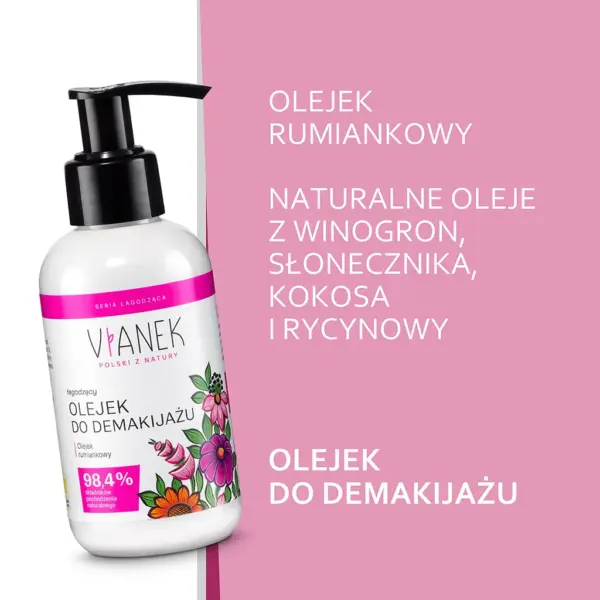 VIANEK Zestaw do demakijażu z bawełnianą myjką – zdjęcie 2