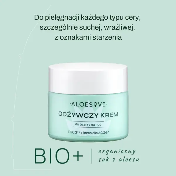 ALOESOVE Odżywczy krem do twarzy na noc – zdjęcie 2