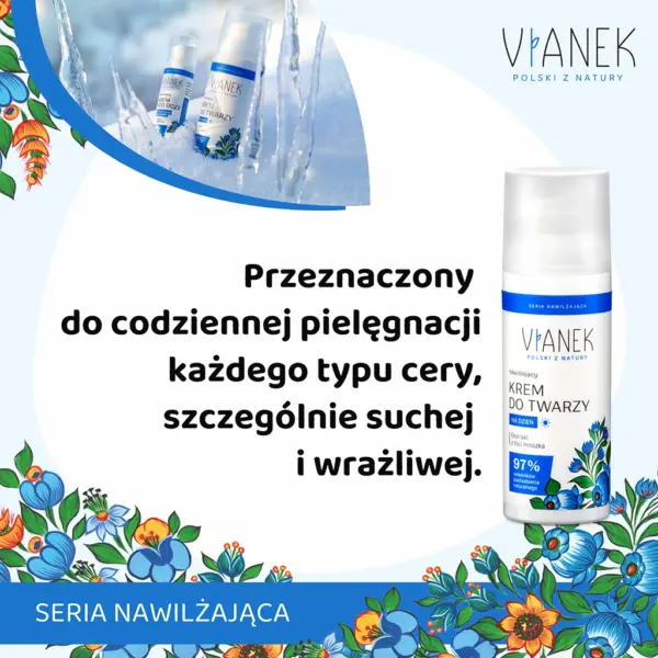 VIANEK Nawilżający krem do twarzy na dzień – zdjęcie 2