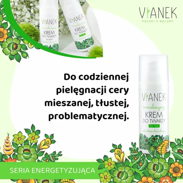 VIANEK Normalizujący krem do twarzy na noc – zdjęcie 2
