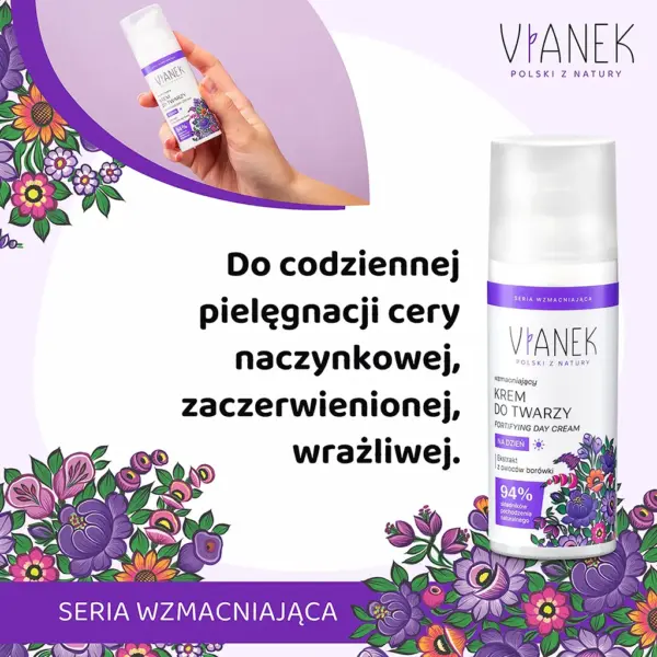 VIANEK Wzmacniający krem do twarzy na dzień – zdjęcie 2