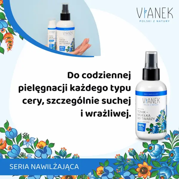 VIANEK Nawilżający tonik-mgiełka do twarzy – zdjęcie 2