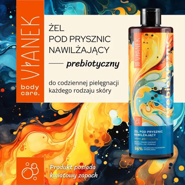 VIANEK Prebiotyczny żel pod prysznic nawilżający – zdjęcie 2