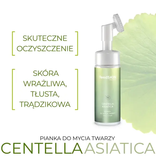 FEEDSKIN Pianka do mycia twarzy z wąkrotą azjatycką – zdjęcie 2