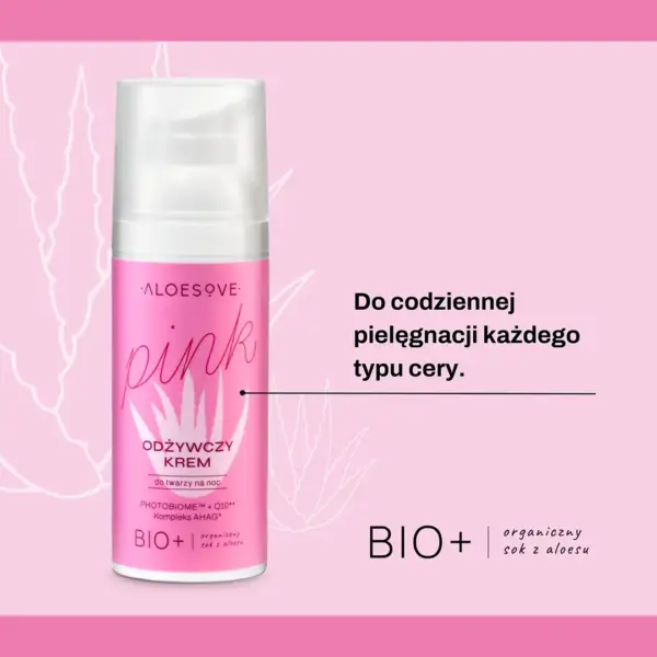 ALOESOVE PINK Krem odżywczy do twarzy na noc – zdjęcie 2