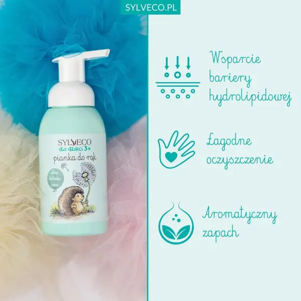 SYLVECO dla dzieci 3+ Pianka do rąk – zielona – zdjęcie 2