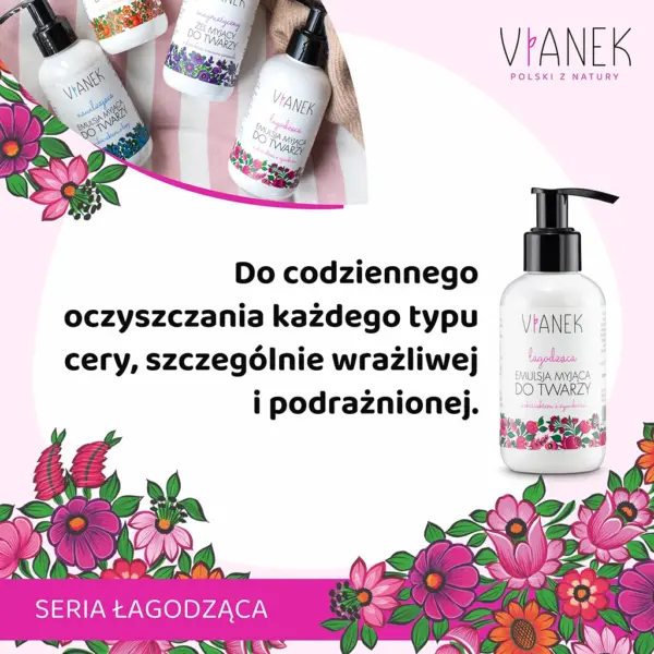 VIANEK Łagodząca emulsja myjąca do twarzy – zdjęcie 2