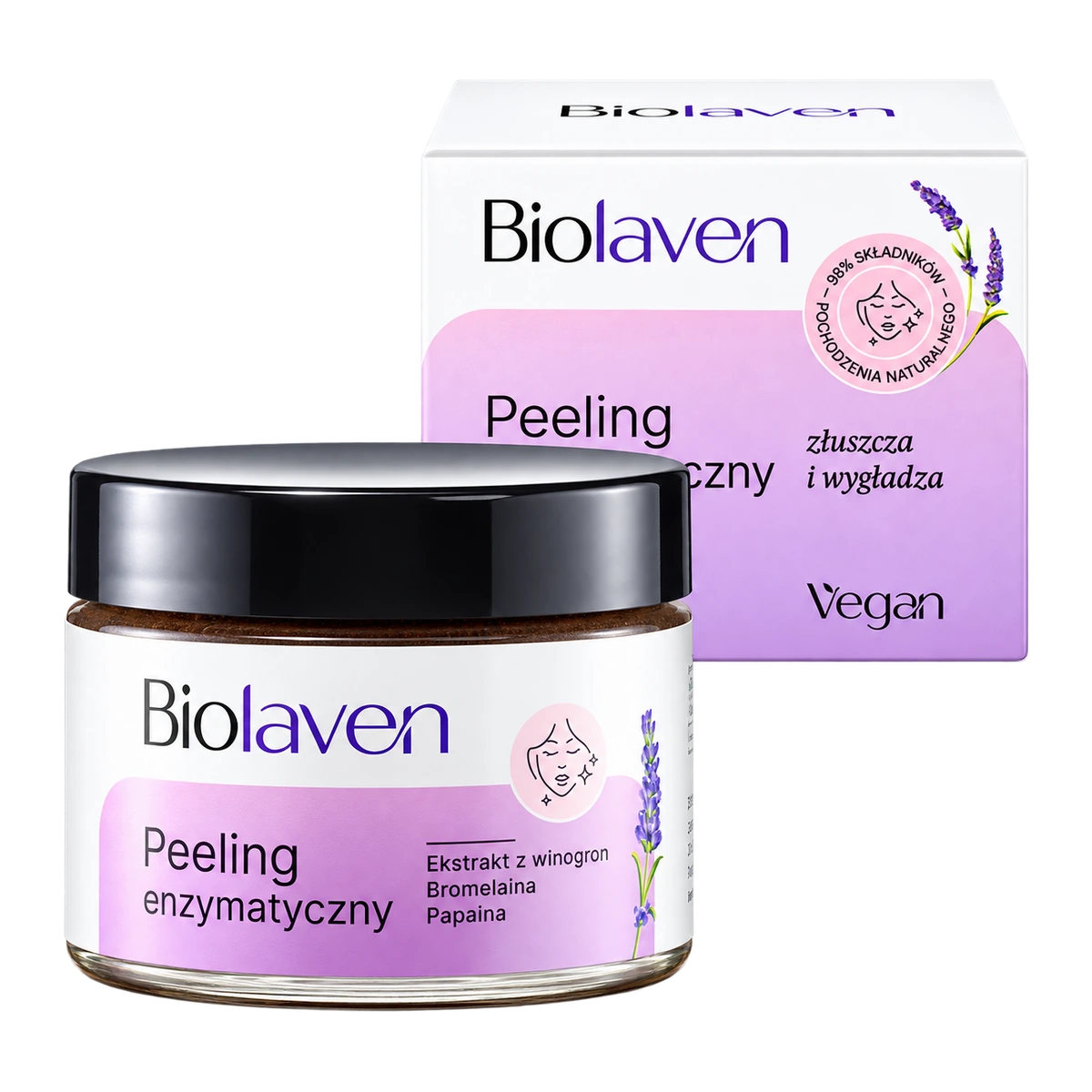 BIOLAVEN Peeling enzymatyczny do twarzy