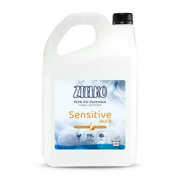 ZIELKO Płyn do płukania biały SENSITIVE AURA 5L