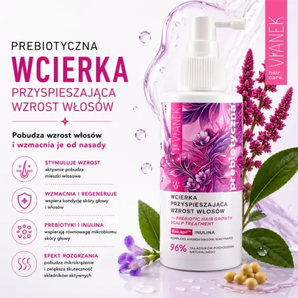 VIANEK Prebiotyczna wcierka przyspieszająca wzrost włosów – zdjęcie 2