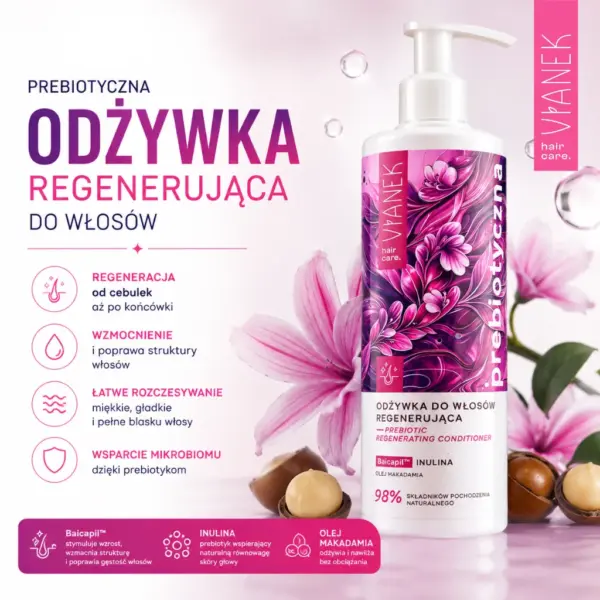 VIANEK Prebiotyczna regenerująca odżywka do włosów – zdjęcie 2